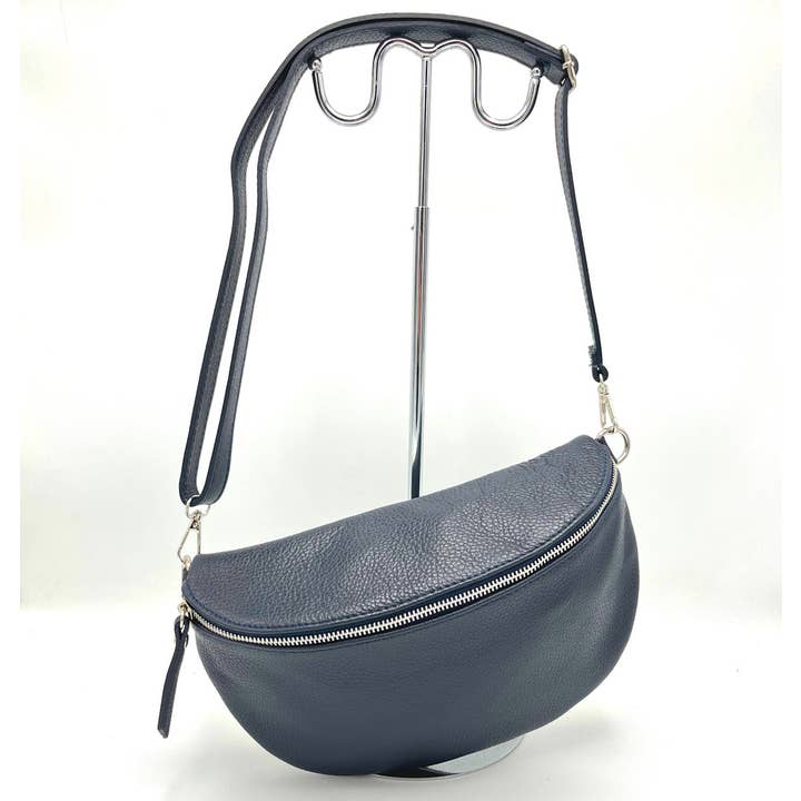 Suie Valentini srl - Wholesale Crossbody Bag - Women's - Genuine leather fanny pack, Made in Italy, art.112452