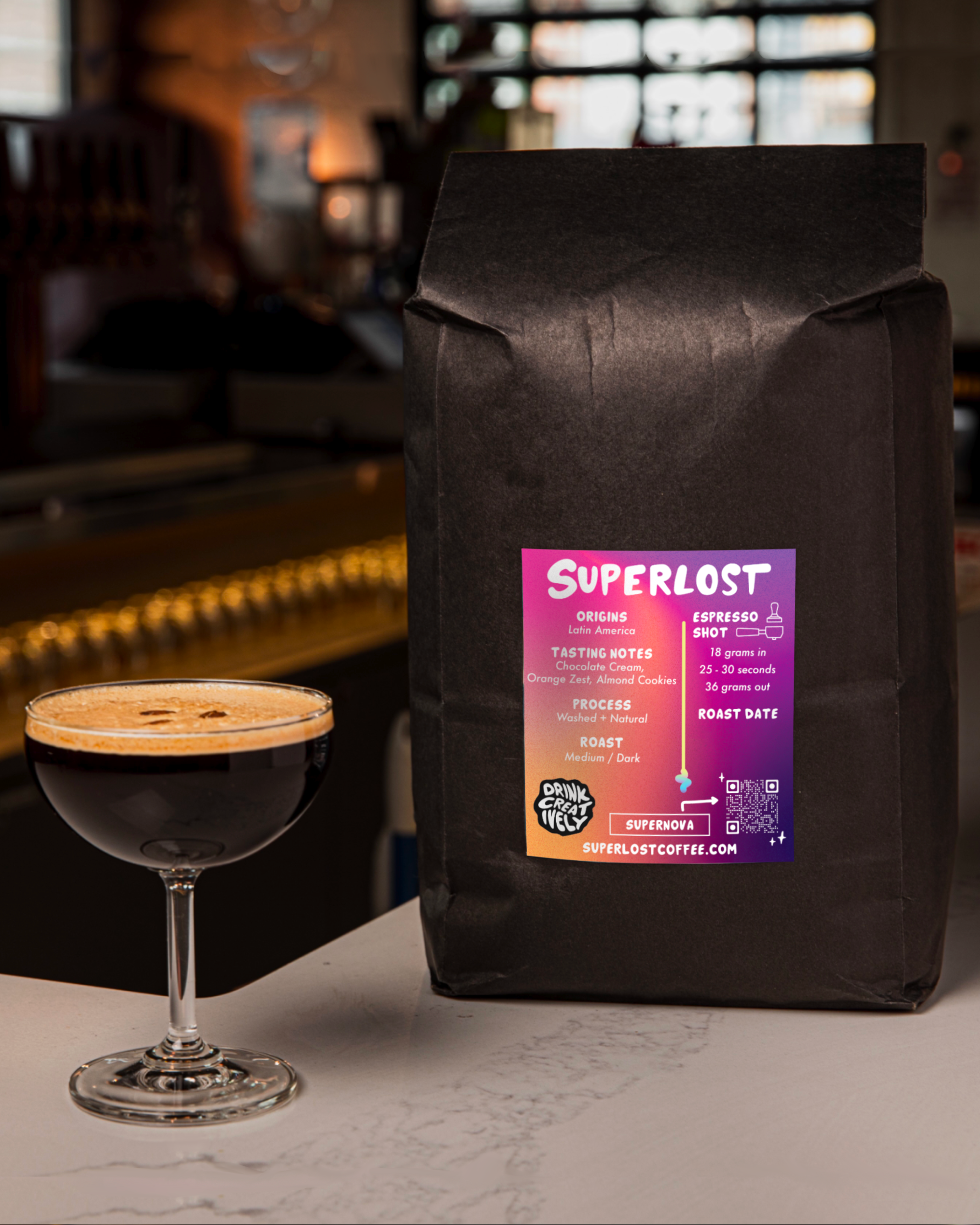 Superlost Coffee – wholesale Coffee beans – 5lbs Supernova Espresso LatAm Blend2