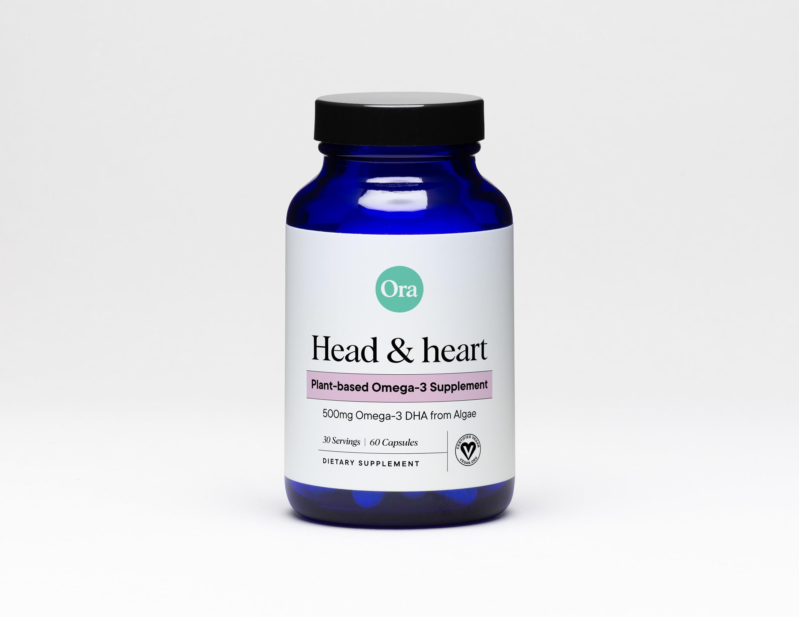 Ora Organic – wholesale Oralt tillskott/Vitamin – Huvud och hjärta - DHA kapslar - 60ct1