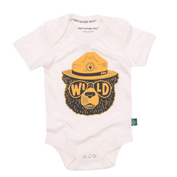 Keep Nature Wild - Wholesale Bodysuit (Non-Footed) - Baby - Wildbear Baby Bodysuit | Natural1