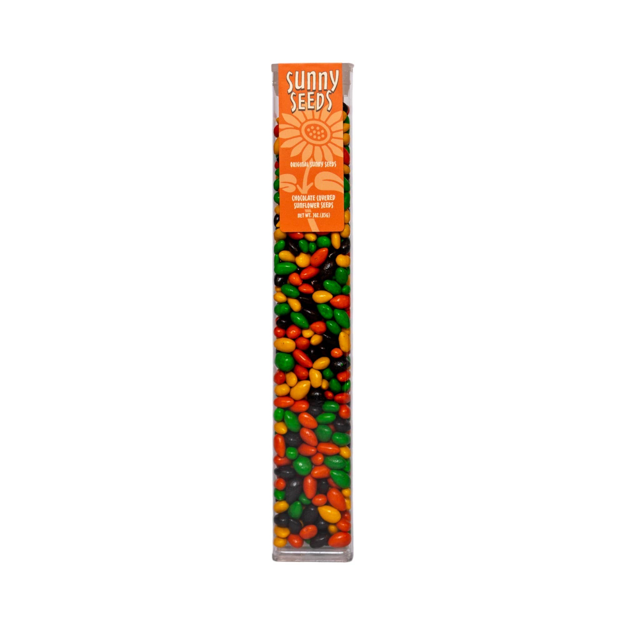 Sunflower Food Company - Wholesale Chocolate Covered Sweets - Original, multi colored Sunny Seeds®, in 3 oz tubes.1