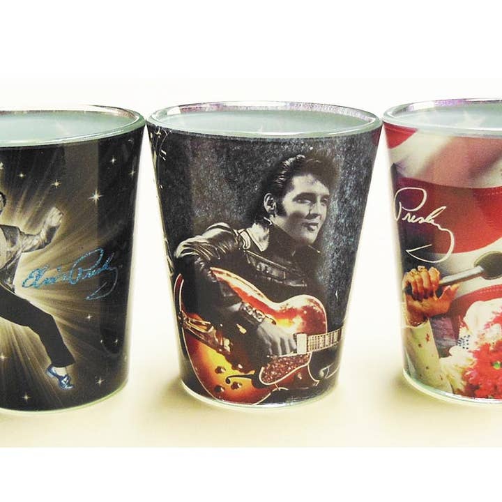 Ensemble de verres à shot Elvis pour la vente par MID-SOUTH PRODUCTS