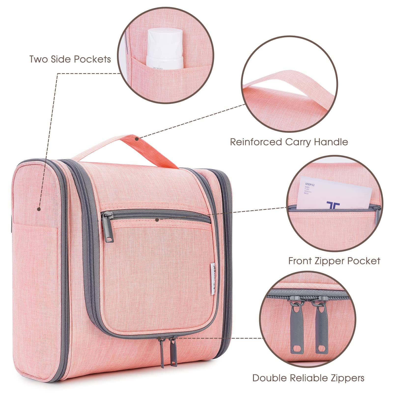 wandf - Wholesale Toiletry bag – women's - NW5126 Travel Toiletry Cosmetic Bag With Handle Women Gift58