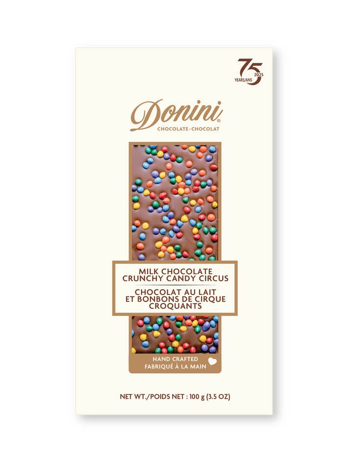 Donini Milk Chocolate Crunchy Candy Circus for wholesale by Saxon/Donini Chocolates