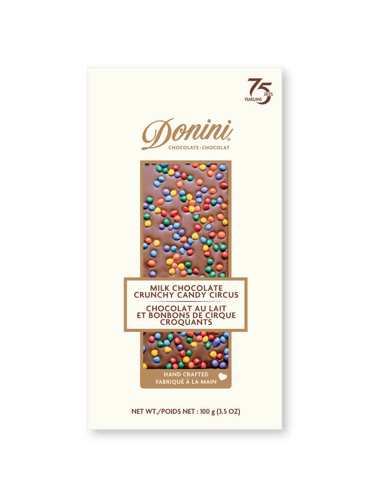Donini Milk Chocolate Crunchy Candy Circus for wholesale by Saxon/Donini Chocolates