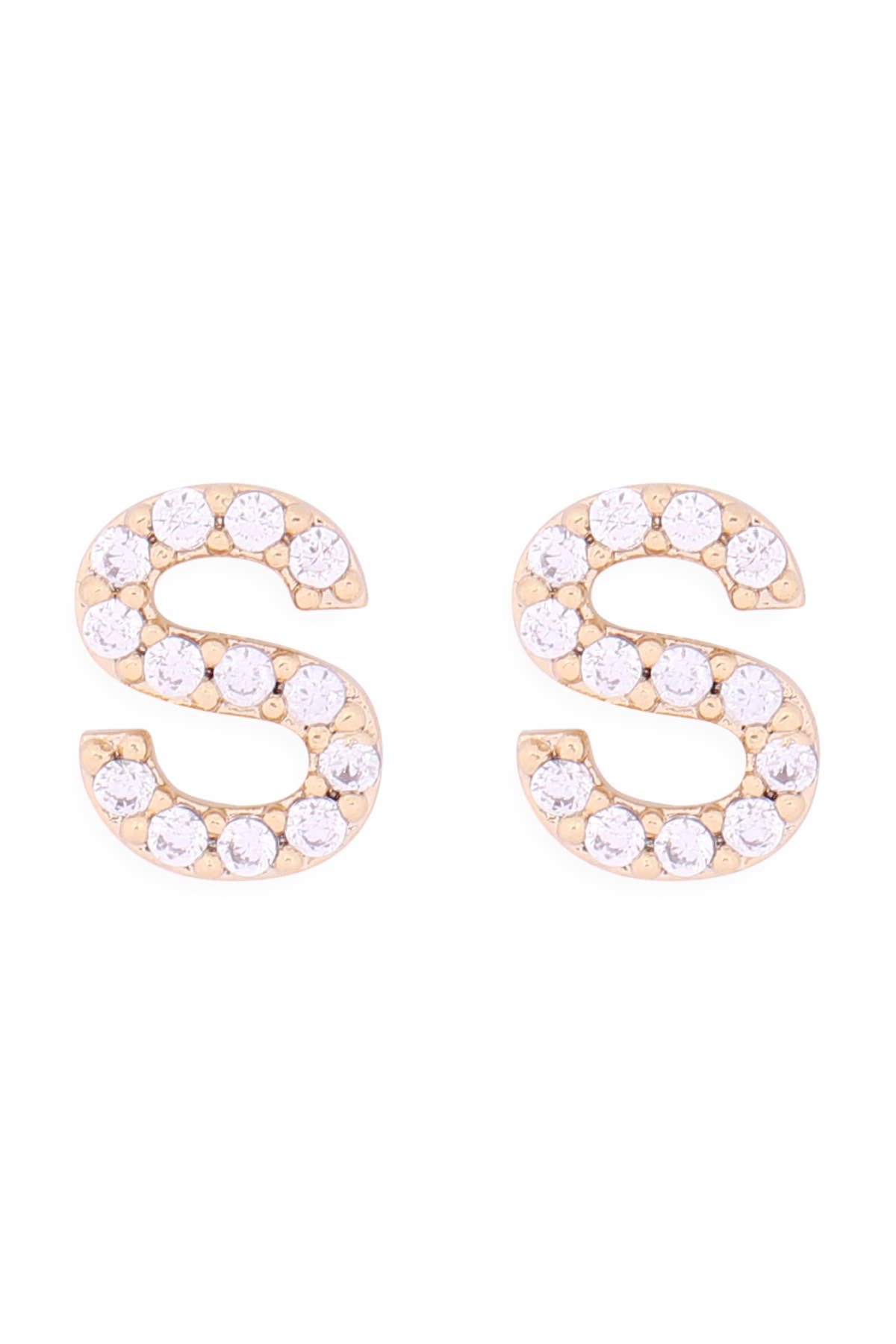 MYS Wholesale Inc - Wholesale Stud/Post Earrings - Cubic Zirconia Initial Earrings31