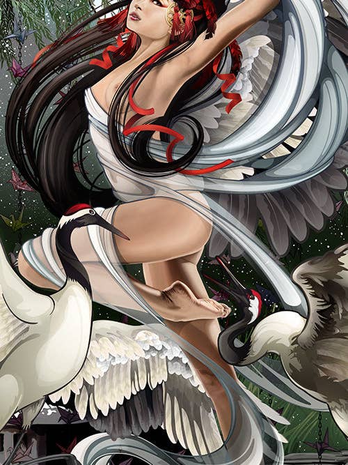 "Crane Queen" for wholesale by Echo Chernik