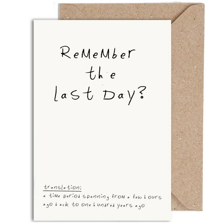 Remember The Last Day? for wholesale by WeirdWatercolours