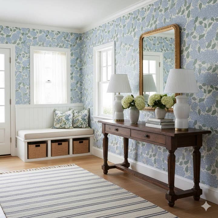 Papier peint Lisette par Ashton Elizabeth pour la vente par Loomwell Home Goods