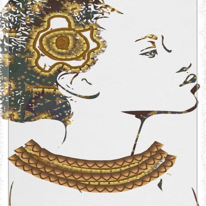 Queen Things No. 3 Woven Blanket for wholesale by 3 Piece Urban Artisan