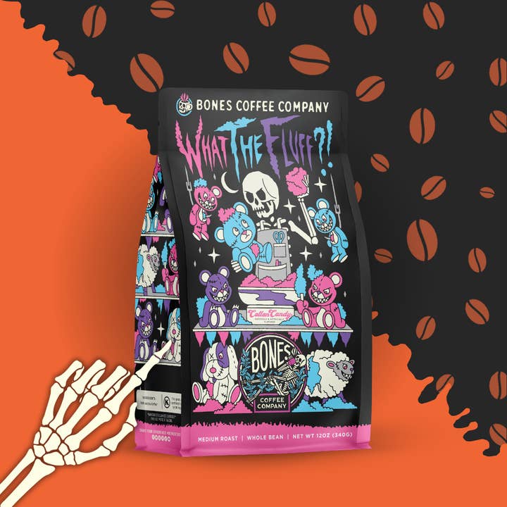 What The Fluff?! Coffee | 12oz | Whole Bean & Ground for wholesale by Bones Coffee Company