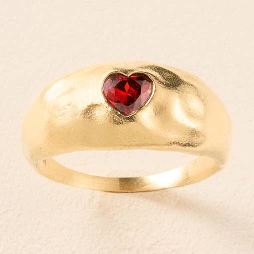 Luzia Anillo Rojo | Joyería Oro Regalo Resistente al Agua para venta al por mayor de Agapée Jewelry