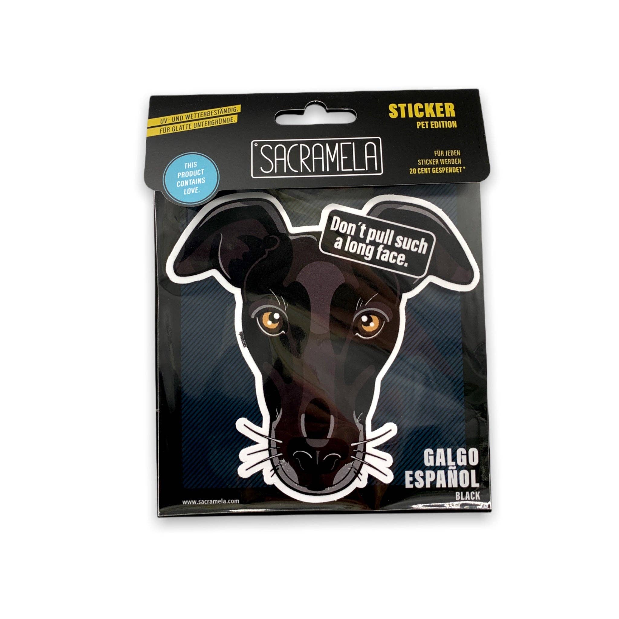 SACRAMELA - Wholesale Sticker - GALGO ESPANOL BLACK2