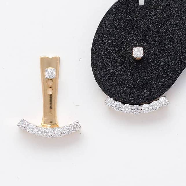 Lab Grown Diamond Stud, Gift for her, Gold earrings for wholesale by OISHI DIAMONDS