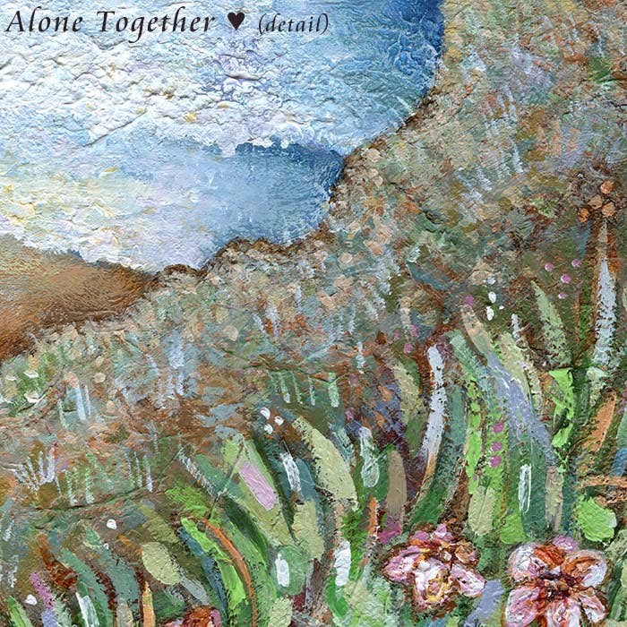 Katie m. Berggren art & design, LLC - Wholesale Art Print - Alone Together - Mother & Daughter Overlooking Sea Art Print3