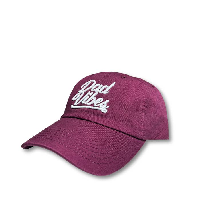 Dadbod Apparel - Wholesale Baseball Cap - Men's - Dadvibes Script Puff (Dad Hat)