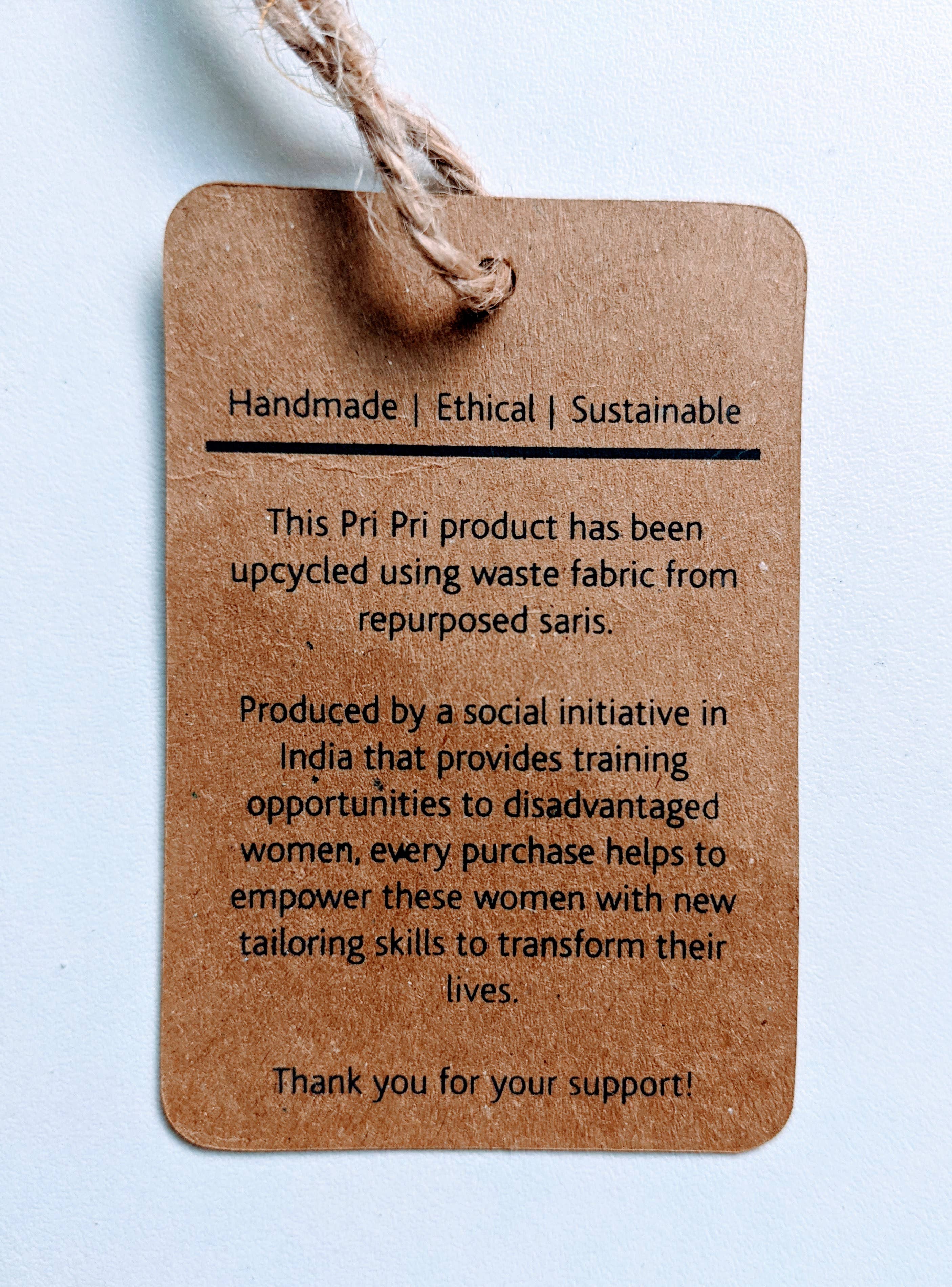 Pri Pri - Vente Tote bag – femme - Sac fourre-tout upcyclé en sari, doublé, couleurs variées, fabrication éthique7