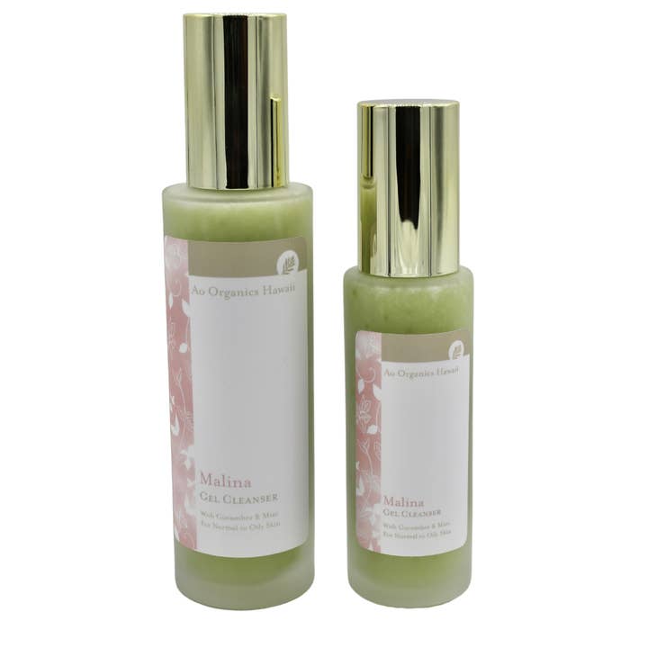 Malina Gel Cleanser for wholesale by Ao Organics Hawaii