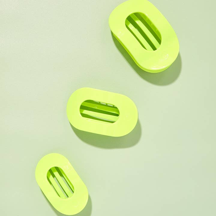 TELETIES - Wholesale Hair Clip - Women's - Flat Round Hair Clip | Medium | Summer Brights