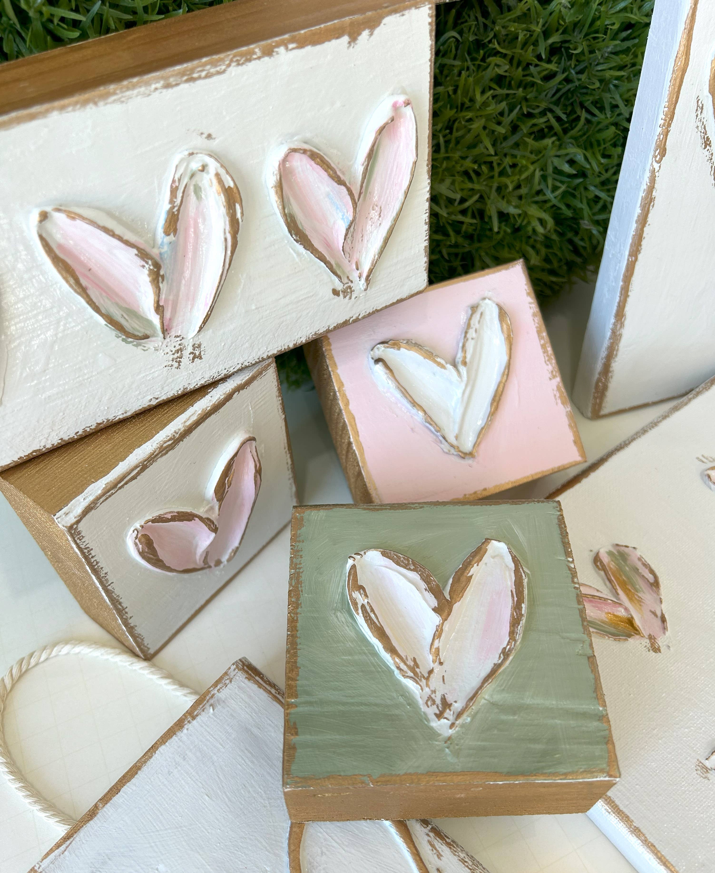 Coddiwomple - Wholesale Painting/Drawing - Heart block |  valentine | pastel | xoxo | love2