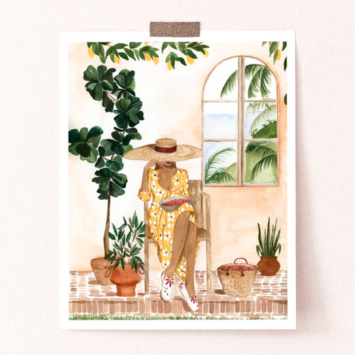 Kirsebær i Kroatien Art Print for engroshandel hos Sabina Fenn