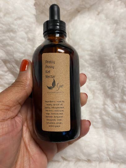 Pretty Pussy Kat Nectar for wholesale by GlassWing Organics