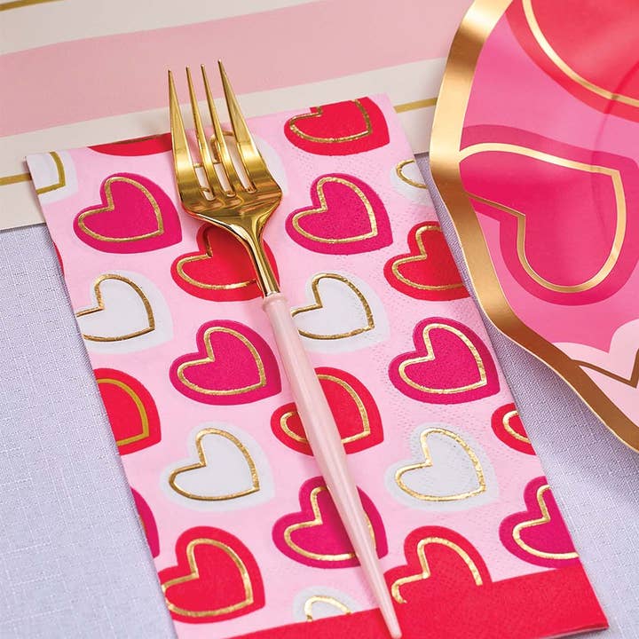 Sophistiplate - Wholesale Assorted Cutlery Set - Blush & Gold Bella Assorted Plastic Cutlery/36pc, Service for 12