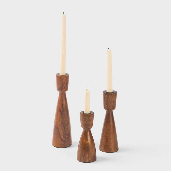 Hearth Taper Candlesticks for wholesale by Mela Artisans