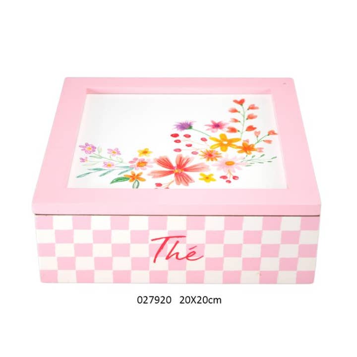 Faye – wholesale Decorative box – Box A The 'Rustic' 20 X 20 X H. 7 cm0