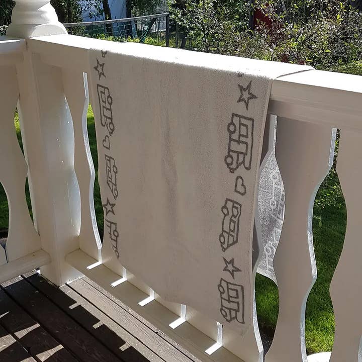 Toalha de banho com estampa de trailer por atacado de Pufz