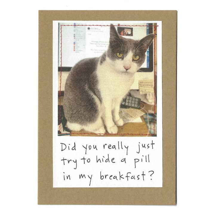 «Hai davvero provato a nascondere una pillola nella mia colazione?» per la vendita all'ingrosso da parte di Visual Treats