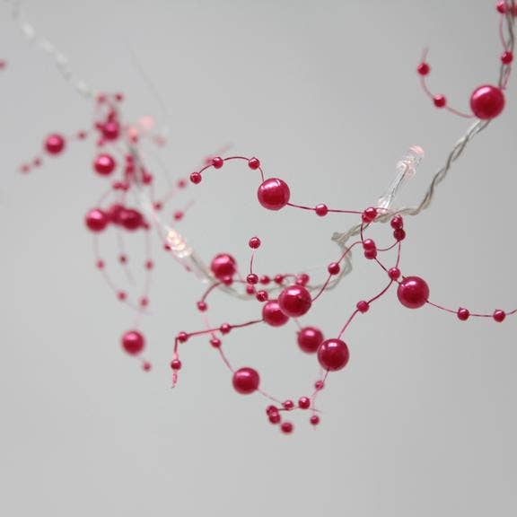 Rød 20 LED perle klynge perler streng lys (batteri op) rød for engroshandel på Faire1