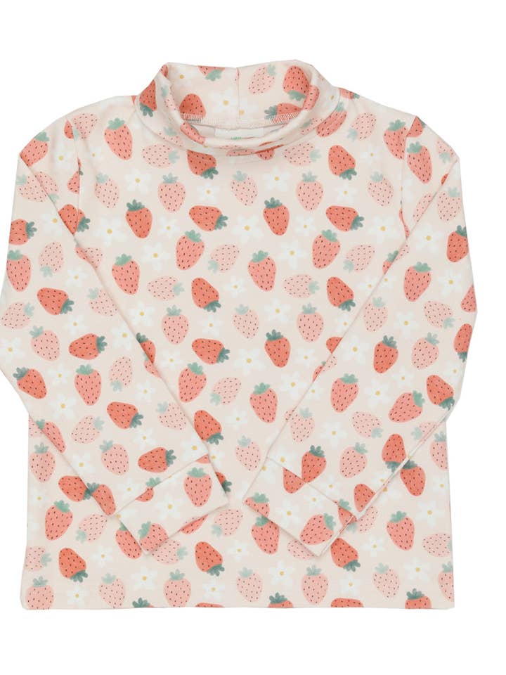 Erdbeerfarbener Rollkragenpullover für den Großhandel von Grace and James Kids