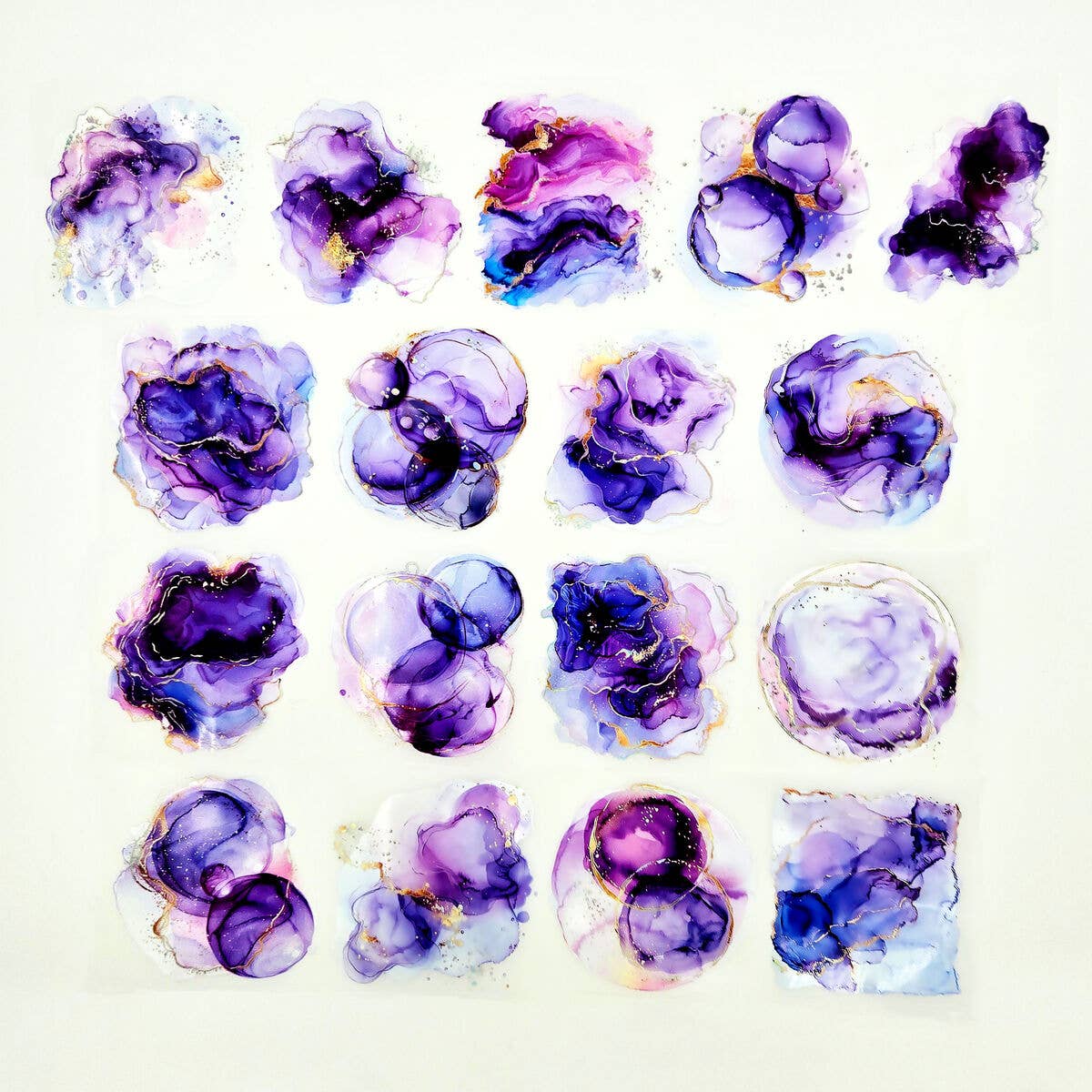 MIC & MIM Premium Paper Shop - Wholesale Washi Tape - MIC | PET Tape (Foiled & Embossed) : Purple Splash1