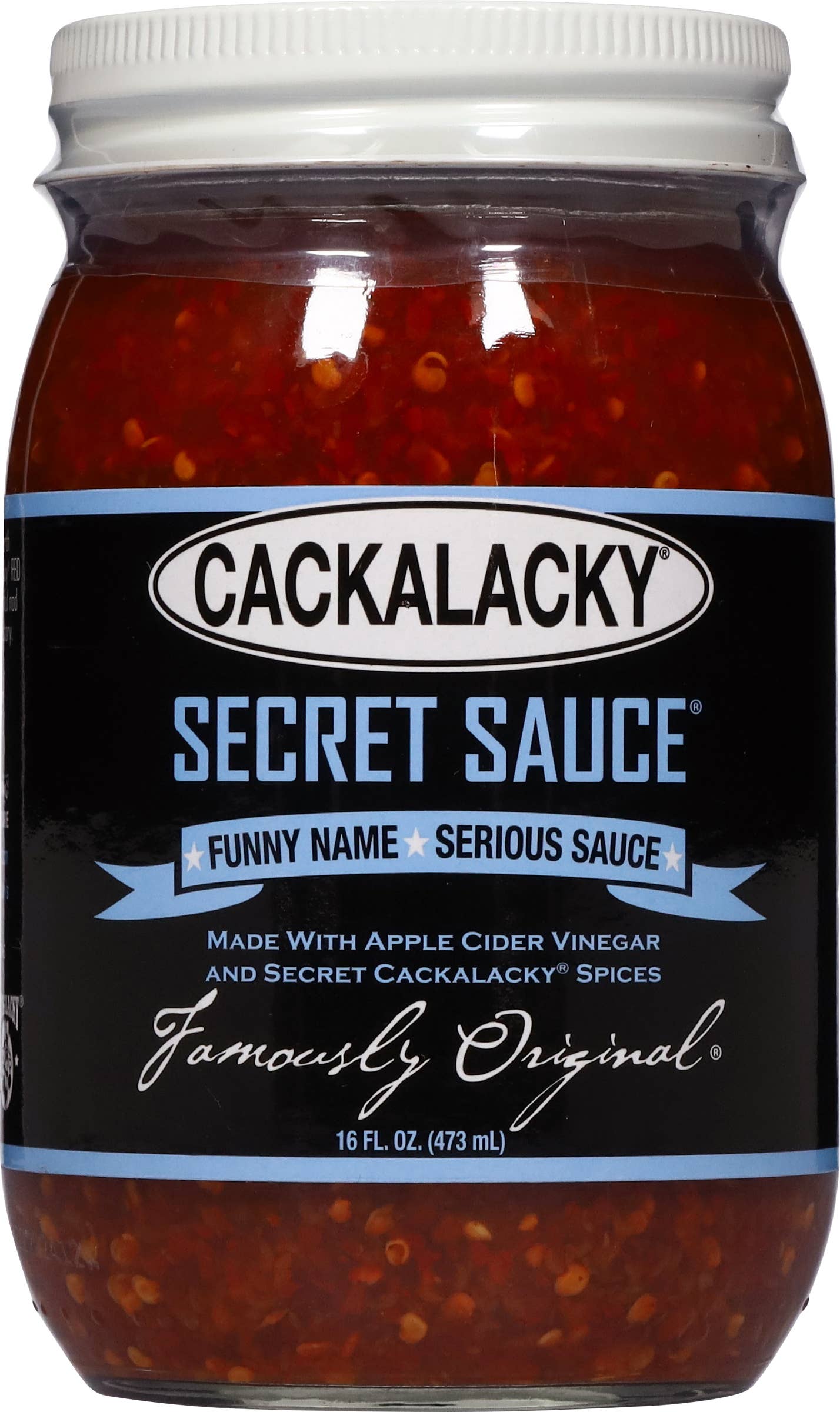 Cackalacky® - Vente Sauces piquantes - Sauce secrète Cackalacky® (16 oz.)1