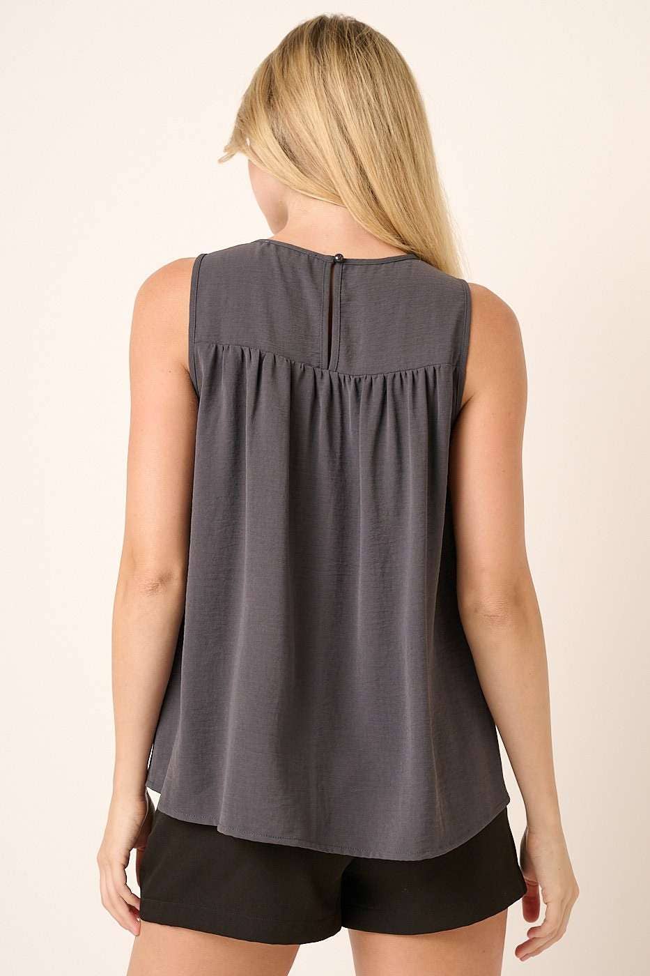 mittoshop – wholesale Blouse – Women’s – AIRFLOW SMOCKED YOKE SLEEVELESS BLOUSE25