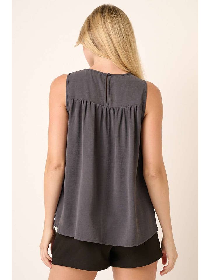 mittoshop - Wholesale Blouse - Women's - AIRFLOW SMOCKED YOKE SLEEVELESS BLOUSE25