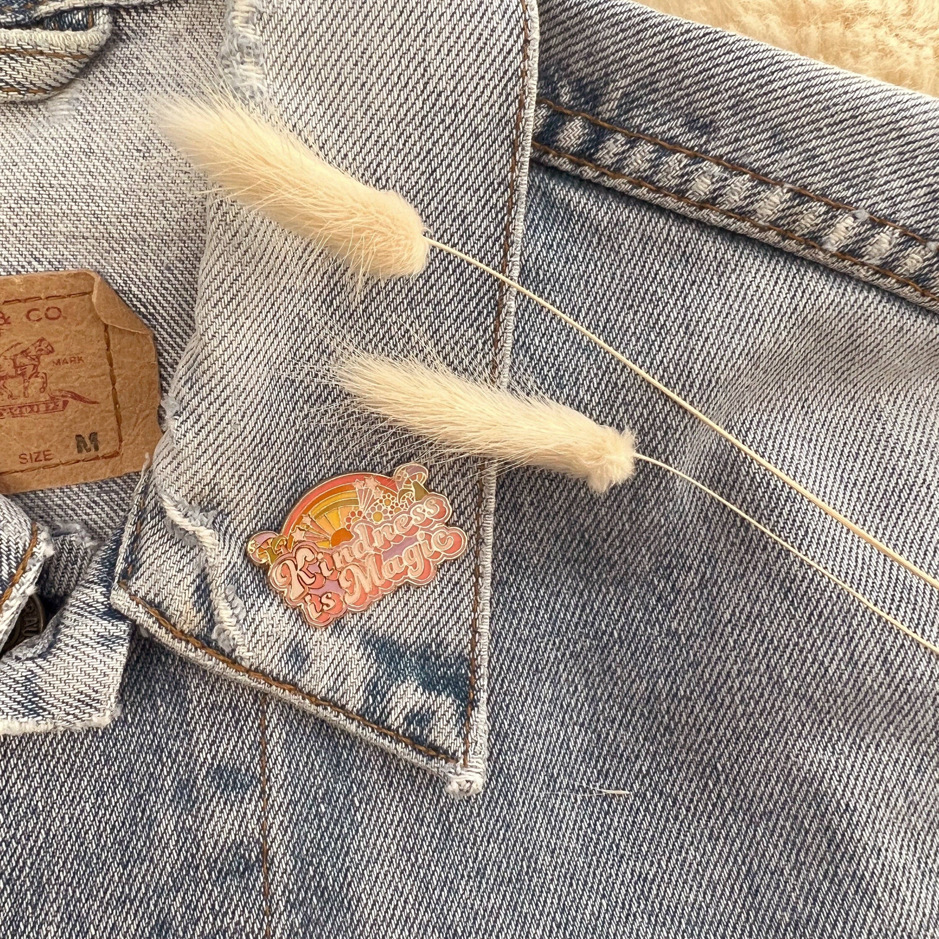 Kindness is Magic - Wholesale Lapel Pin/Button - Kindness is Magic Rainbow Enamel Pin2