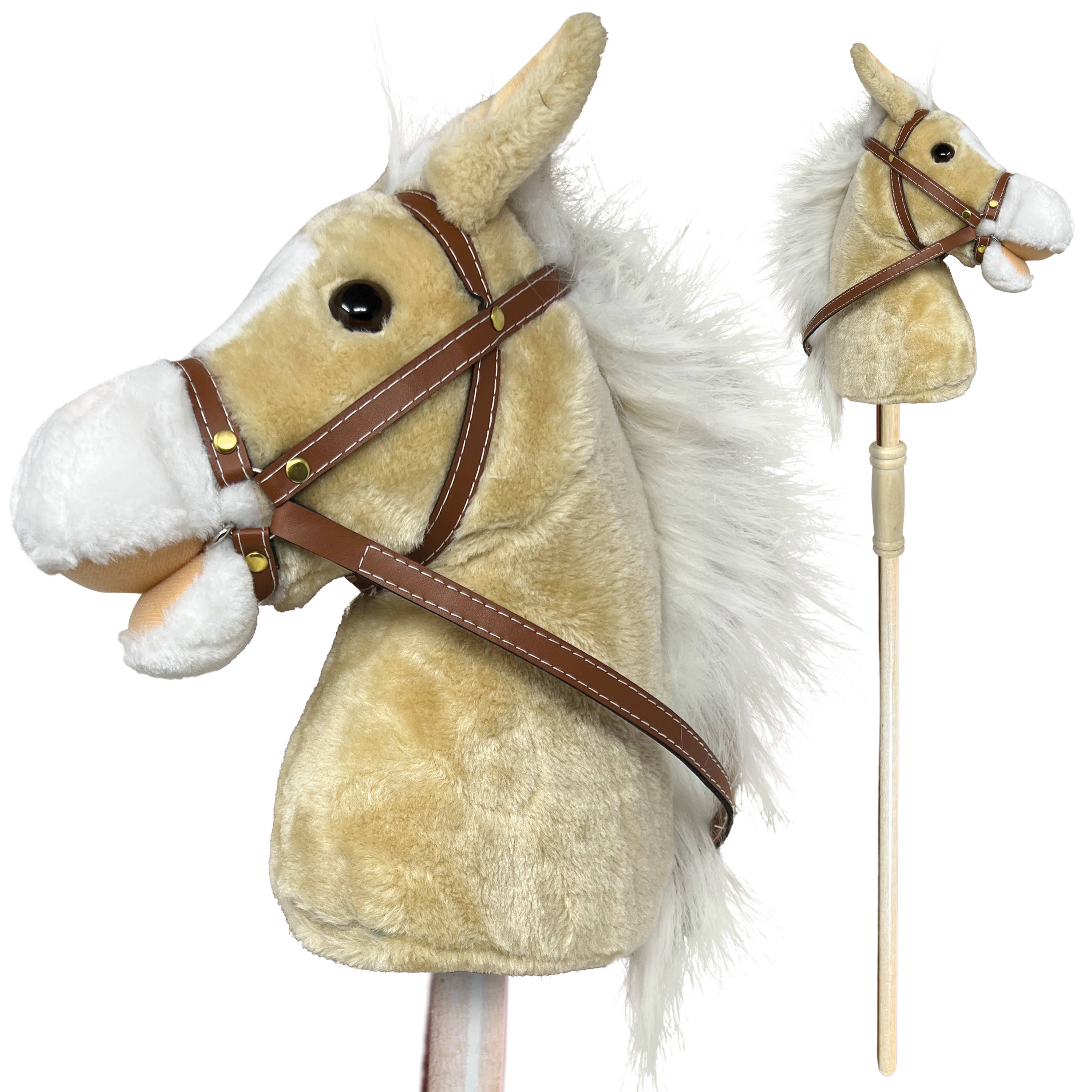 Thin Air Brands - Wholesale Classic Toy - Kids - Stick Pony - Brown Palomino with sounds Hobby Horse2