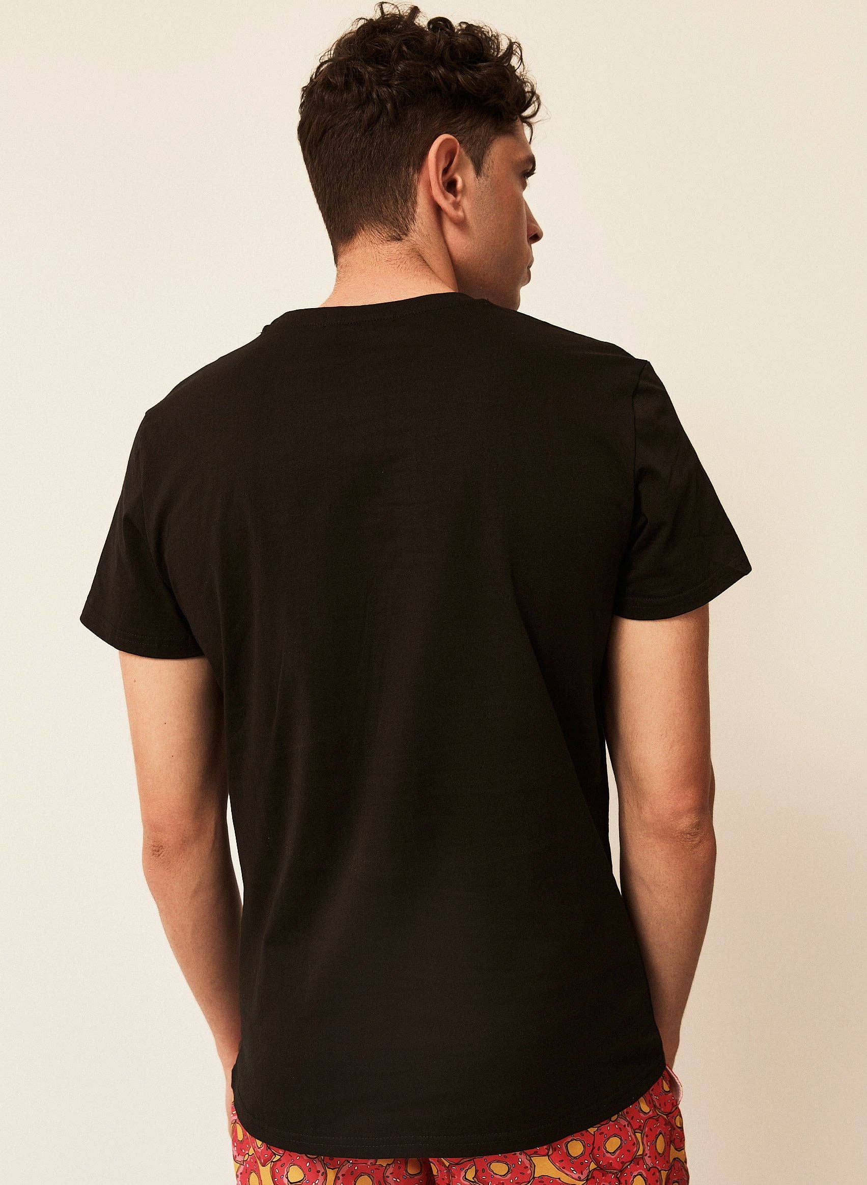 Double M - Vente T-shirt – homme - T-shirt noir basique à col rond2