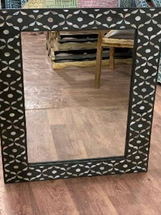 Rectangle Wooden Mother Of Pearl Inlay Mirror
24"x47" for wholesale by Spura Home