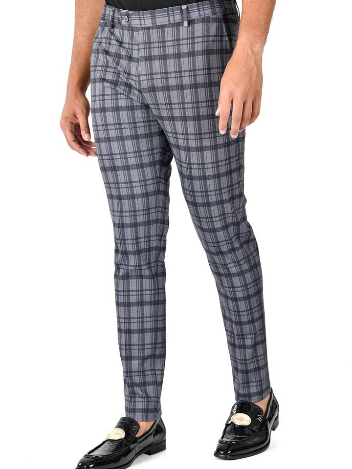 Pantalones Chinos Casuales a Cuadros para Hombre BCP4500 para venta al por mayor de BARABAS