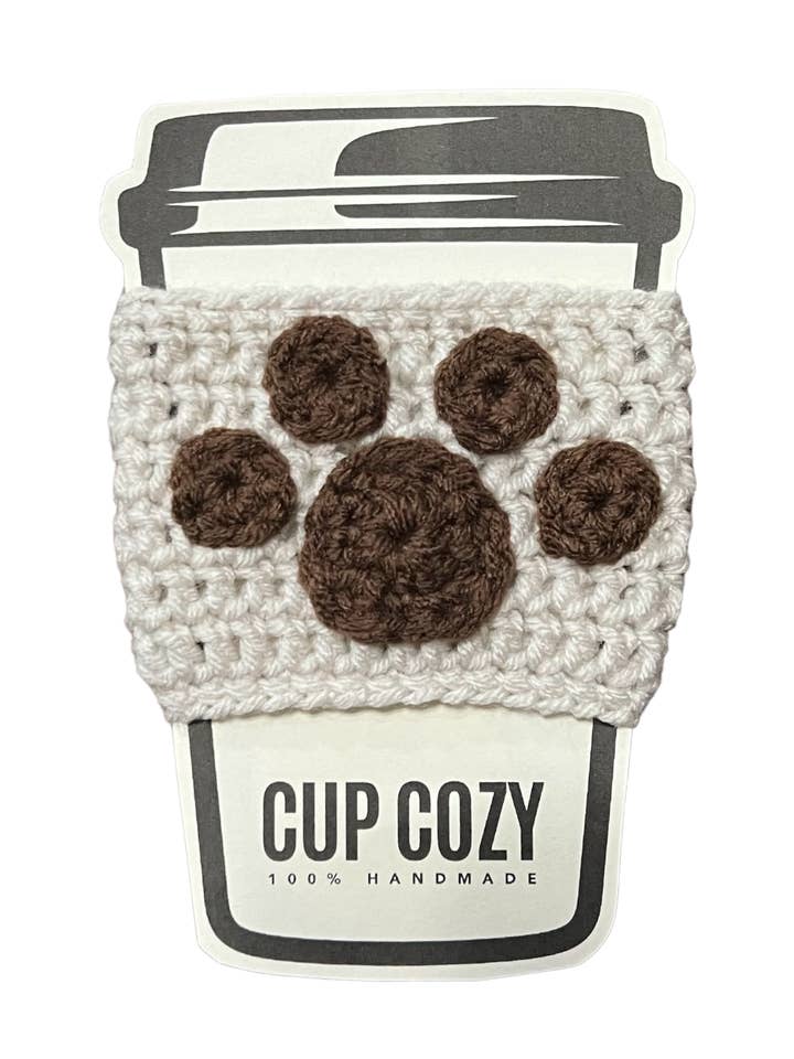 Dog Paw Coffee Cup Cozy for wholesale by Stout Farmhouse