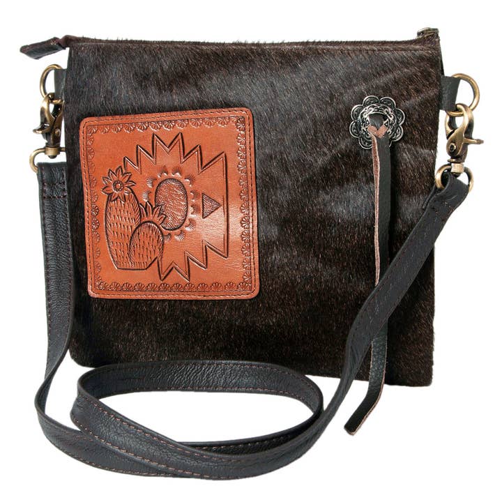 Sac à bandoulière en cuir véritable LC-KBK117 pour femme, style western pour la vente par LS Western