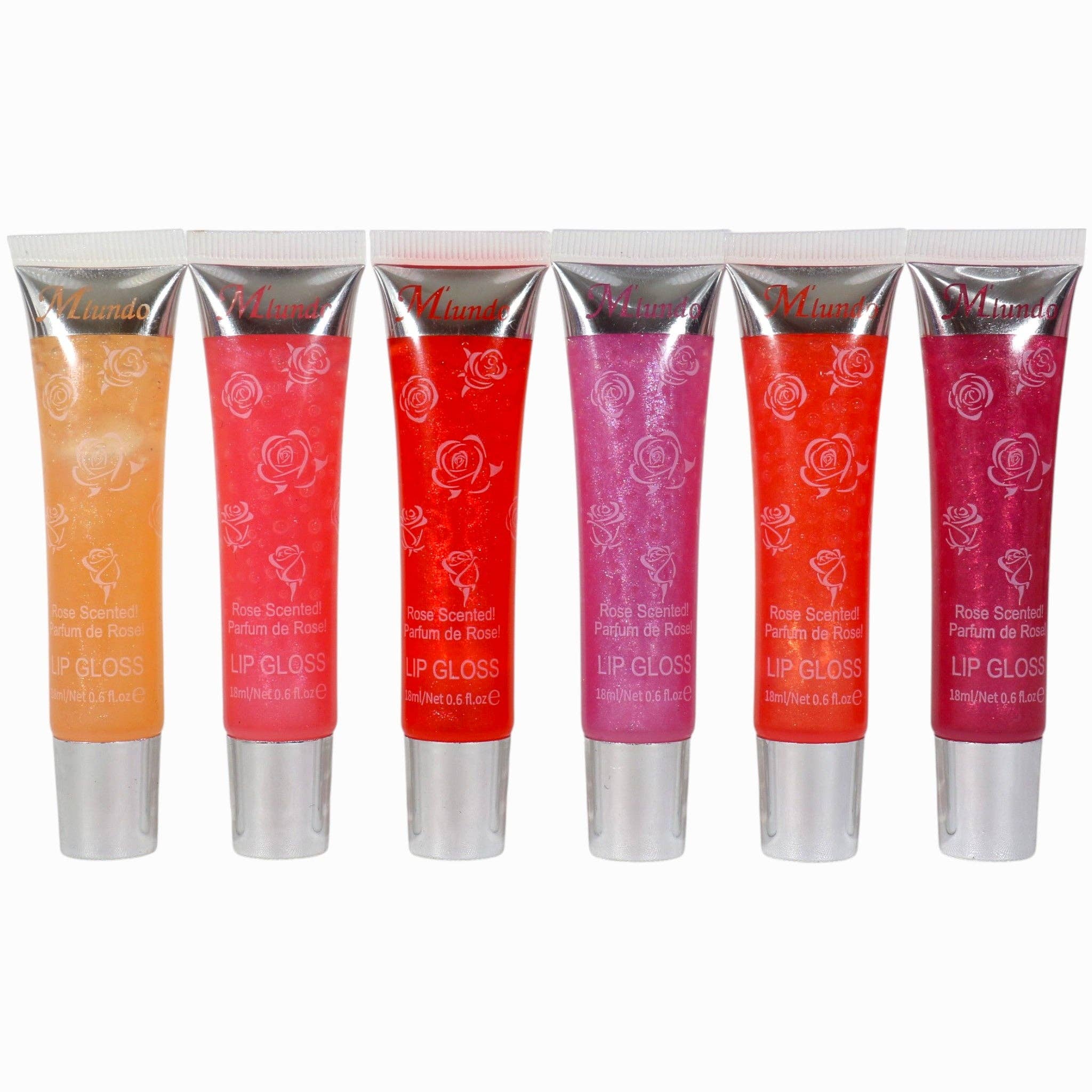 ASSORTED Miundo Rose Scented Lip Gloss GZ8010143 (24PC) for wholesale on Faire4