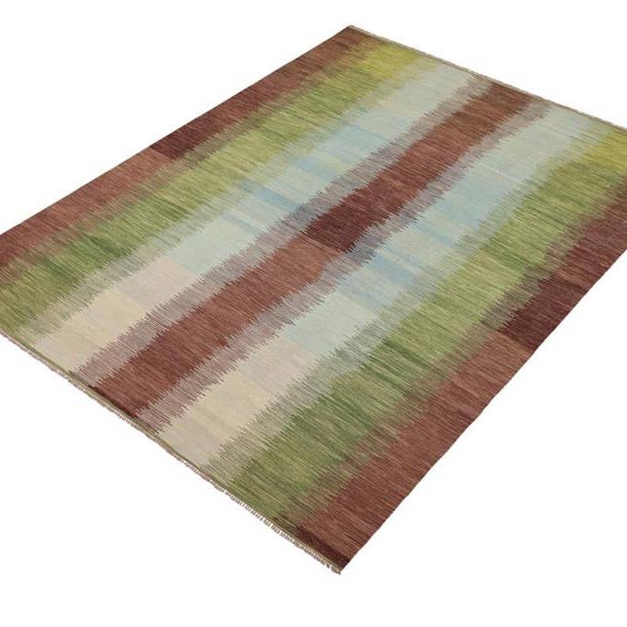 Contemporary Turkish Kilim Tristian Hand-Woven Wool Rug-8'2'' x 11'4'' for wholesale by Arshs Fine Rugs