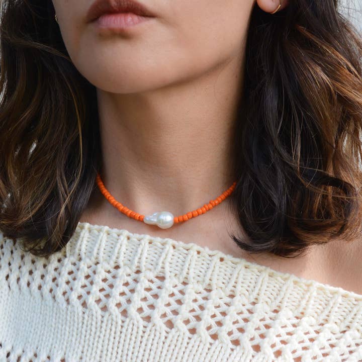 Gem & Blue – Engroshandel Perlehalskæde – Gemma perle halskæde5