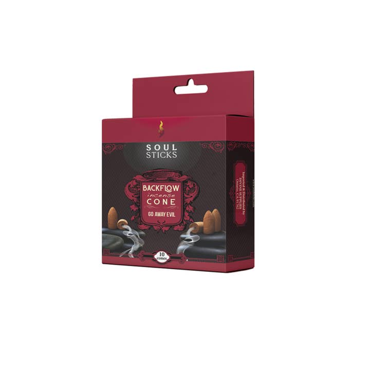 Designs by Deekay Inc. - Wholesale Incense - Soul Sticks - Go Away Evil Backflow Cones (12)