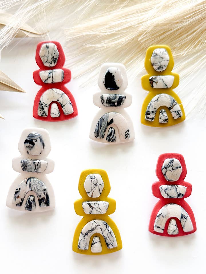 Clous superposés surdimensionnés pour la vente par Freckled Wing Design