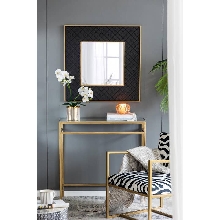 A&B Home Group Inc. – wholesale Ljushållare – D6x4,3" Bärnstensfärgad Ljuslykta med Präglat Mönster - Bärnsten6